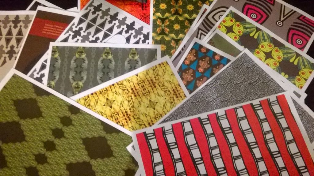 Imagem da exposição Design de Superfície na Amazônica, de Luciana Leal, no IAP, Belém, Pará, em 2014.