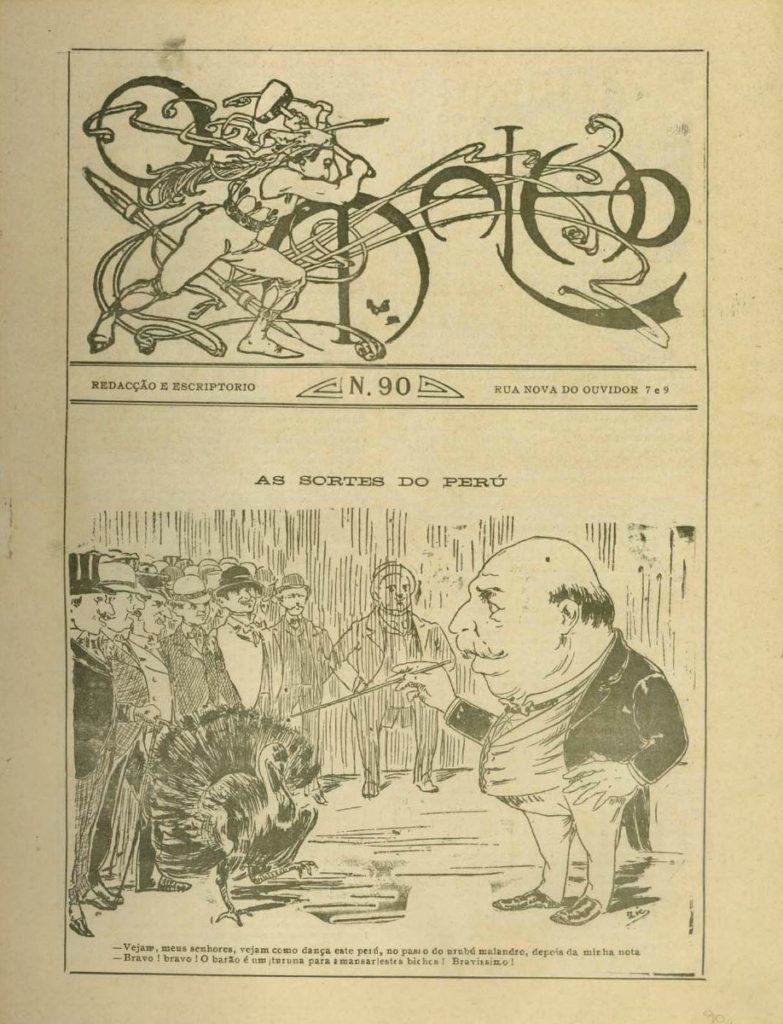 Capa da Revista O Malho, edição 90, de 1904