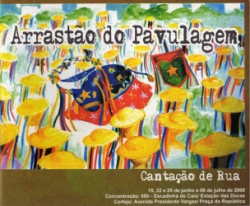 Capa do songbook Cantação de Rua do Arraial do Pavulagem, transcrito por Fábio Cavalcante