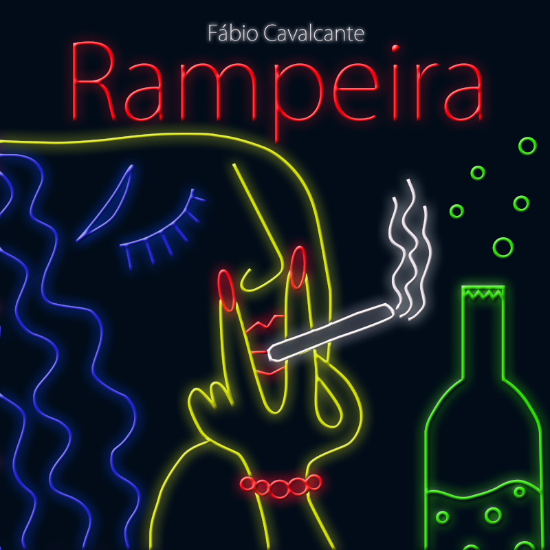 Capa do single Rampeira, de Fábio Cavalcante